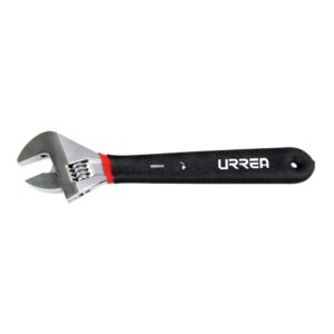 Llave ajustable cromada con mango Rubber grip 4"