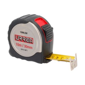 Flexómetro con carcasa de acero inoxidable 10 m x 30 mm Urrea