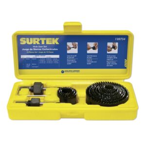 Juego de sierras cortacírculos, 15 piezas Surtek