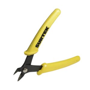 Mini pinza para electrónica con mango bimaterial de 5" corte diagonal Surtek