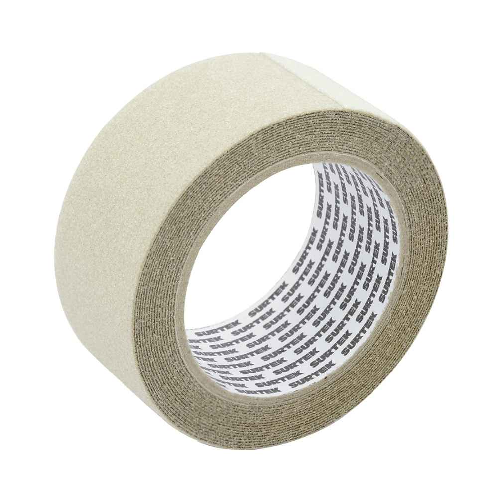 Cinta antiderrapante ancho 48 mm de 5 m, transparente Surtek