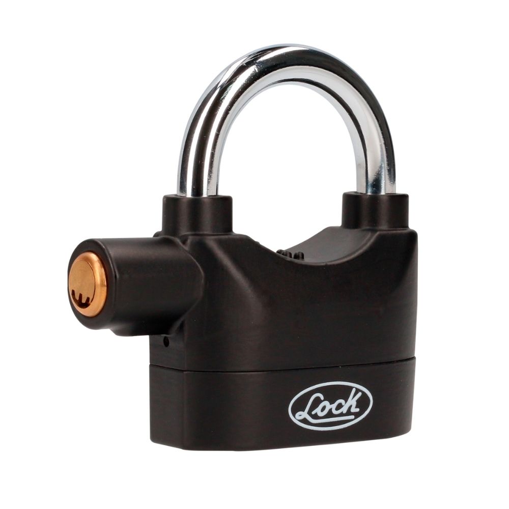 Candado con alarma de doble cerrojo 70 mm, llave de puntos Lock
