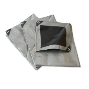 Lona de polietileno reforzada color gris, 3 x 4 m Surtek