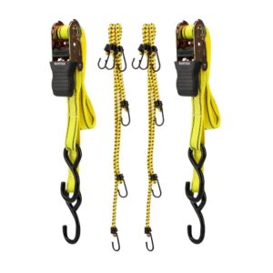 Juego de sujetadores tipo matraca y tensores, 8 piezas Surtek