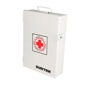 Botiquín de primeros auxilios de lámina con pintura electro estática Surtek