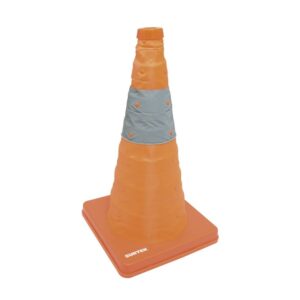 Cono de precaución plegable con banda reflejante, 45 cm Surtek