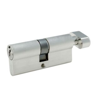 Cilindro europeo 70 mm función sencila, níquel satinado, llave estándar, en caja Lock