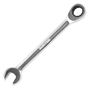 Llave combinada pulido espejo de matraca en pulgadas, 12 puntas, 1/2" Surtek
