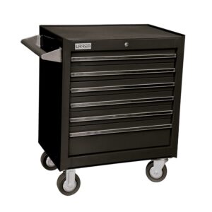 Gabinete móvil 6 gavetas color negro serie X 27" Urrea