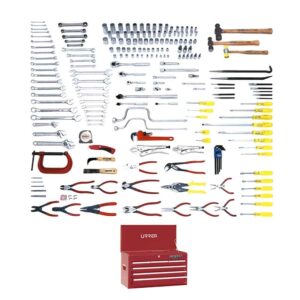 Juego intermedio industrial métrico 202 piezas, sin gabinete Urrea