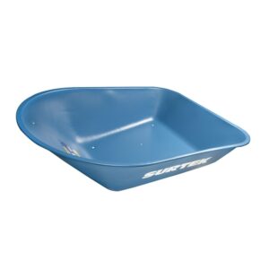 Concha de acero para carretilla herraje tipo americano 5 Ft3, azul Surtek