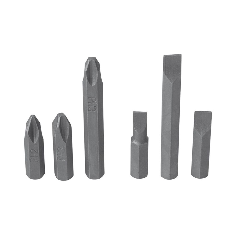 Juego de puntas de impacto combinadas intercambiables para destornillador D10,6 pz en cajP Surtek