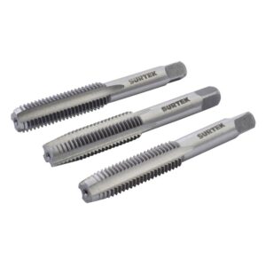 Juego de machuelos de acero al carbón M5 x 8, 3 piezas Surtek