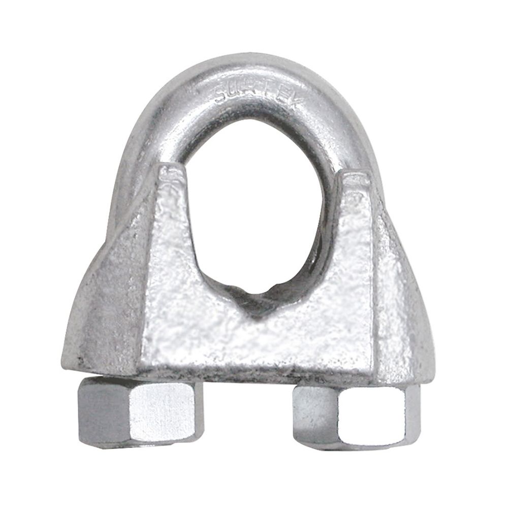 Perro de hierro maleable para cable de acero 3/8" Surtek
