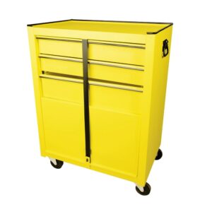 Gabinete móvil con 3 gavetas color amarillo 26" Surtek