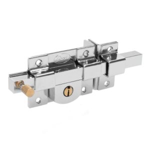 Cerradura de barra libre función derecha, cromo brillante, llave estándar, en caja Lock