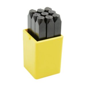 Juego de números del "0" al "9" de golpe 6 mm, 9 piezas Surtek