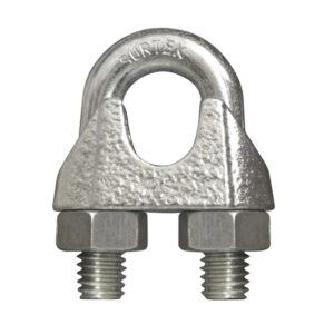 Perro de hierro maleable para cable de acero tipo alemán 1/4" Surtek