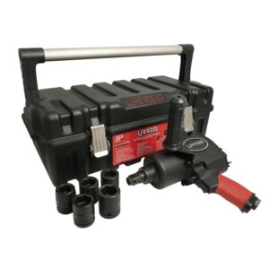 Juego de pistola de impacto neumática cuadro de 3/4" y accesorios en pulgadas, 7 piezas Urrea
