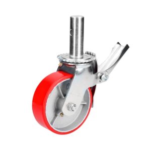 Rodaja de poliuretano para andamio con freno 6" Surtek