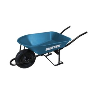 Carretilla reforzada con bastidor metálico 5 Ft3 llanta neumática de 2 capas Surtek