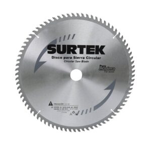Disco para sierra circular para corte madera 60 dientes, 14" Surtek