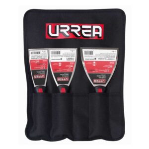 Juego de espátulas flexibles de acero inoxidable con mango bimaterial, 3 piezas Urrea