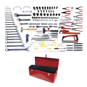 Juego industrial para mantenimiento de ferrocarril en pulgadas, 135 piezas con caja D7 Urrea