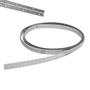 Bisagra piano barrenadas 1" x 1 m, natural, en caja Lock