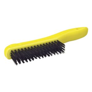 Cepillo de alambre de acero al alto carbón con 4x16 filas de pinceles con mango Surtek