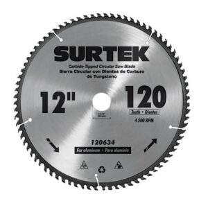Disco para sierra circular para corte madera 60 dientes, 10" Surtek