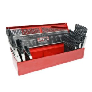 Juego de brocas negras de acero de alta velocidad zanco recto, 115 piezas Urrea