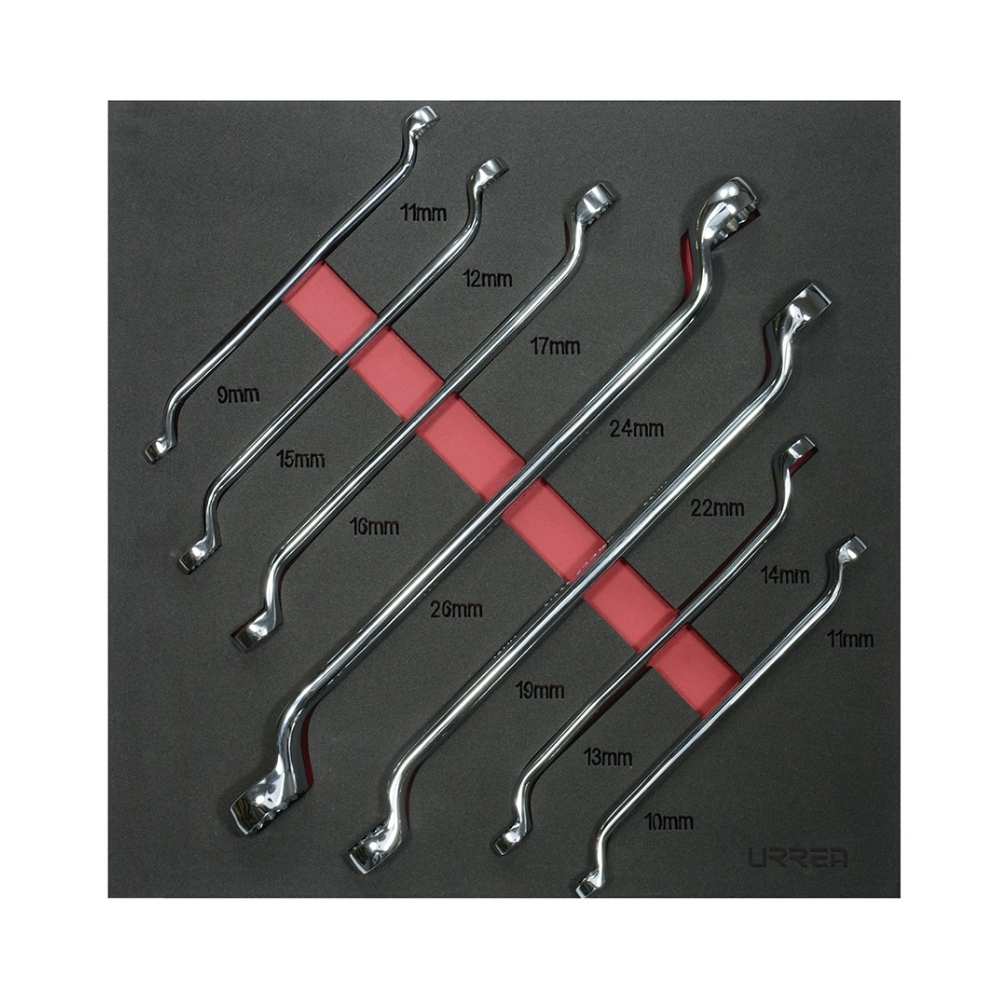 Juego de llaves de estrías 45° métricas 7 piezas, CH214-C Urrea