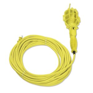 Lámpara de taller con canastilla plástica, color amarillo 8 m Surtek