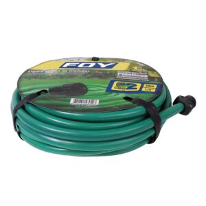 Manguera para jardín lisa con conector plástico 2 capas 1/2", 10 m Foy