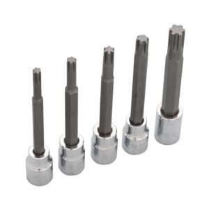 Juego de dados con punta ribe cuadro de 3/8", 5 piezas Urrea