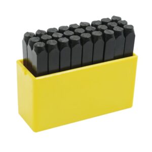 Juego de letras de la "A" a la "Z" de golpe 6 mm, 27 piezas Surtek