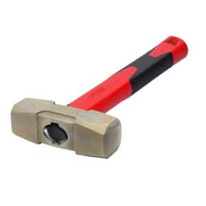 Marro de bronce-aluminio antichispa de 2lb con mango corto de fibra de vidrio 13" Urrea