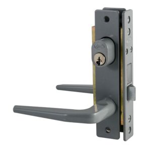Cerradura clásica para puerta de aluminio función doble, gris, llave estándar Lock