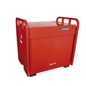 Gabinete de servicio en sitio con 7 gavetas color rojo 30" Urrea