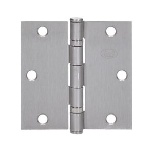 Bisagra cuadrada arquitectónica con balero de acero níquel satinado 3.5" x 3.5" Lock