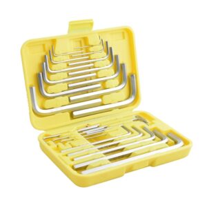 Juego de llaves hexagonales tipo "L", combinadas, 25 piezas en rack Surtek