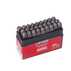 Juego de letras de la "A" a la "Z" de golpe 4 mm, 27 piezas Urrea