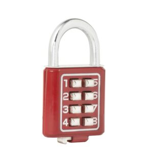 Candado de combinación, rojo, 40 mm Lock