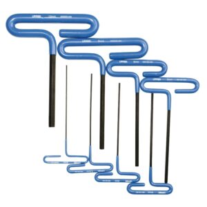 Juego de llaves hexagonales tipo "T" con mango de vinil, métricas, 8 piezas en blíster Urrea