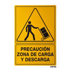 Señal "Precaución zona de carga y descarga" Surtek
