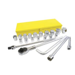 Juego de dados y accesorios cuadro de 3/4" en pulgadas, 23 piezas Surtek