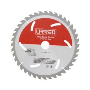 Disco para sierra circular para corte de madera 80 dientes, 10" Urrea