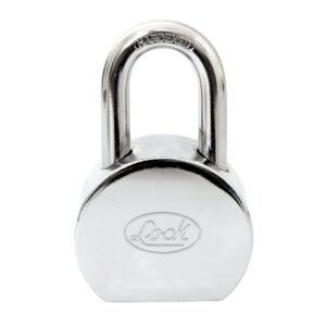 Candado de acero redondo corto 65 mm, llave estándar Lock
