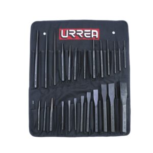 Juego de puntos, punzones , cinceles y botadores, 26 piezas Urrea